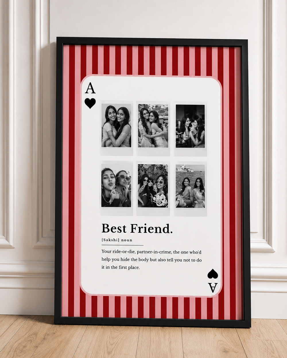 Ace of Heart Best Friend Photo Frame