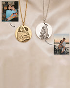 Personalized Round Photo Necklace