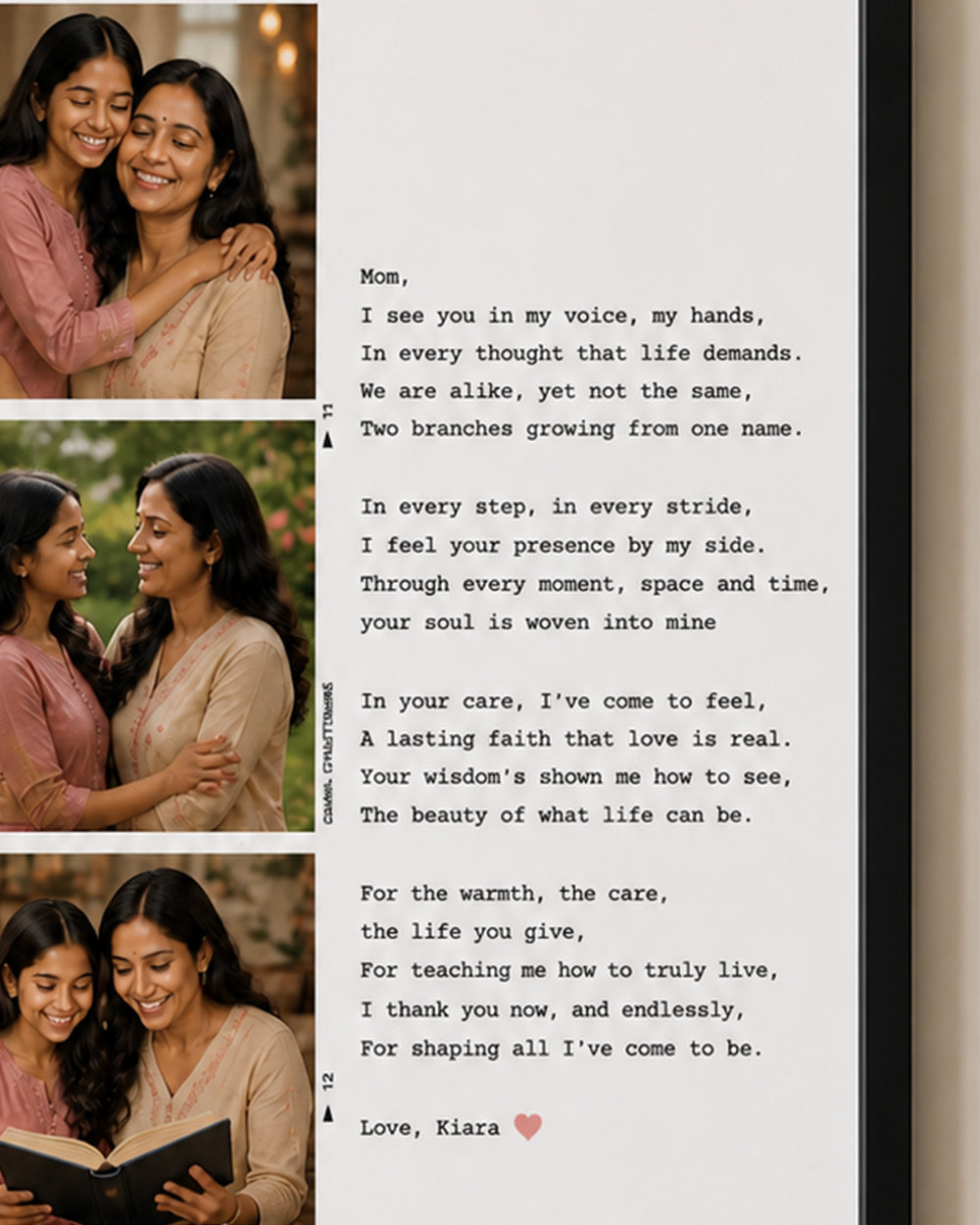 Mom Poem Personalized Frame