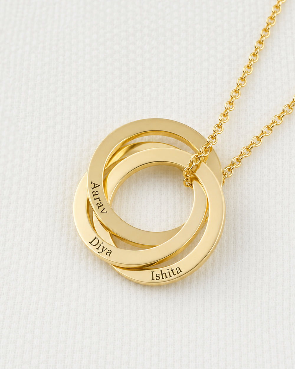 Personalized Circle Link Necklace