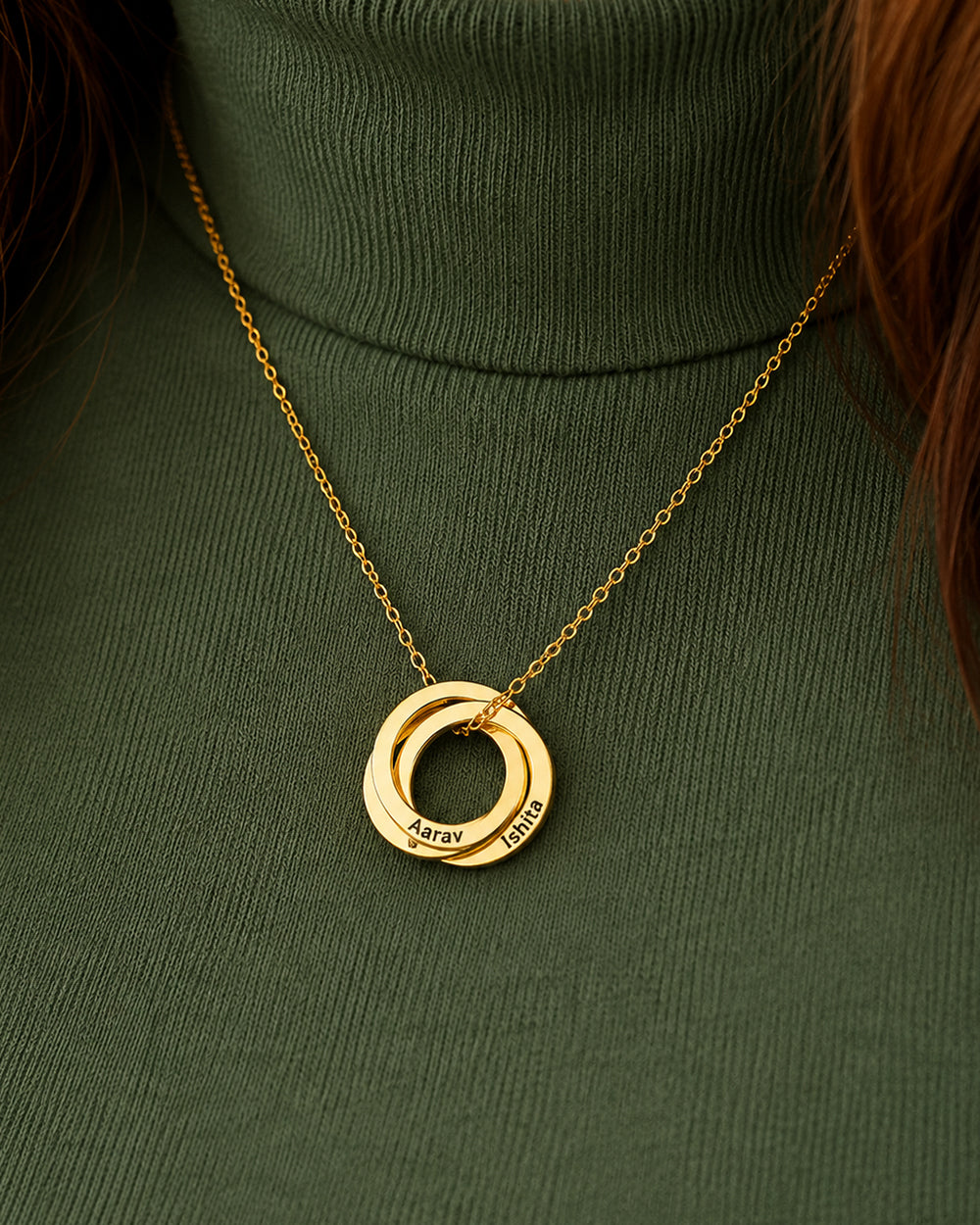 Personalized Circle Link Necklace