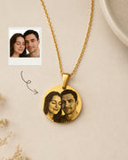 Personalized Round Photo Necklace