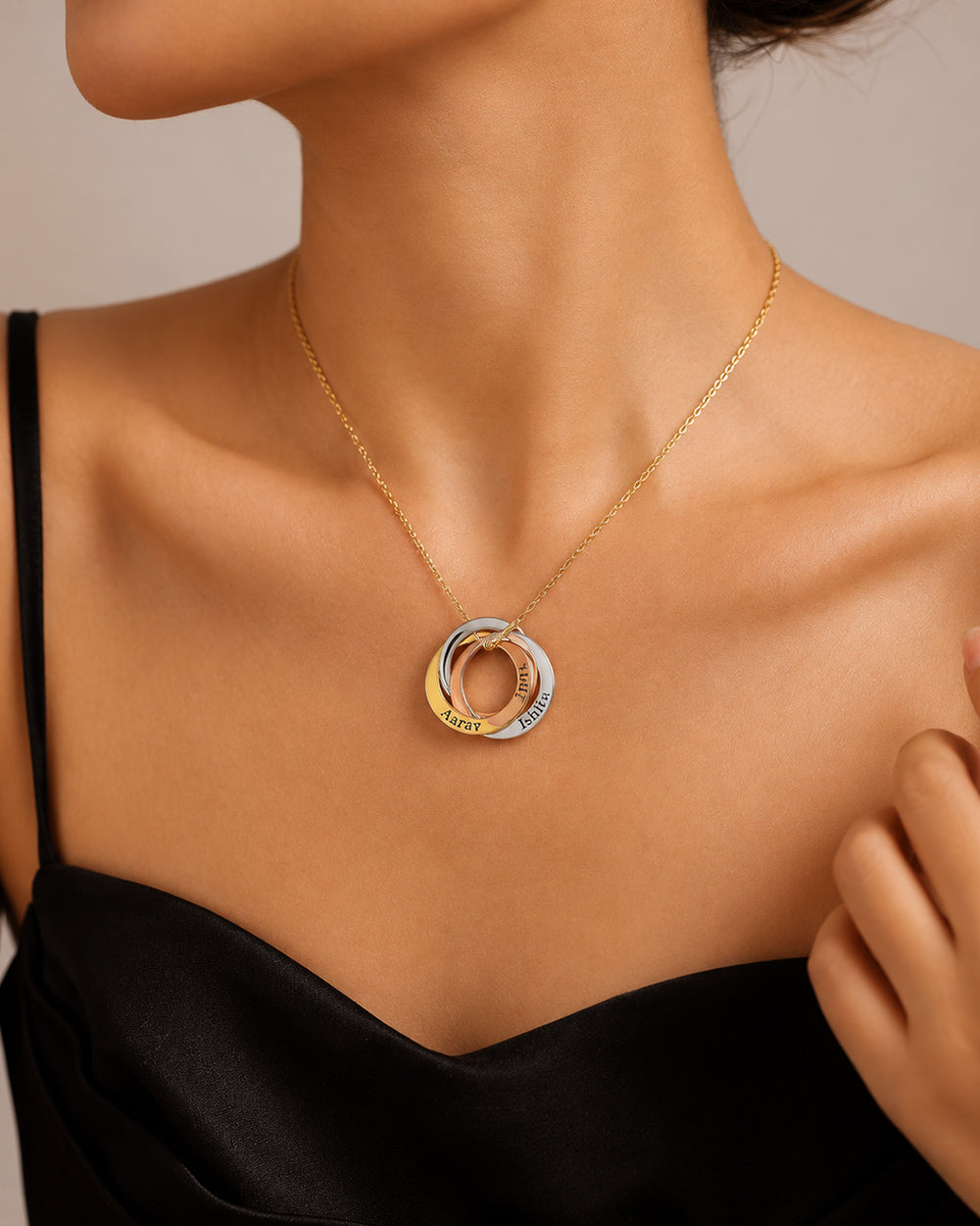 Personalized Circle Link Necklace