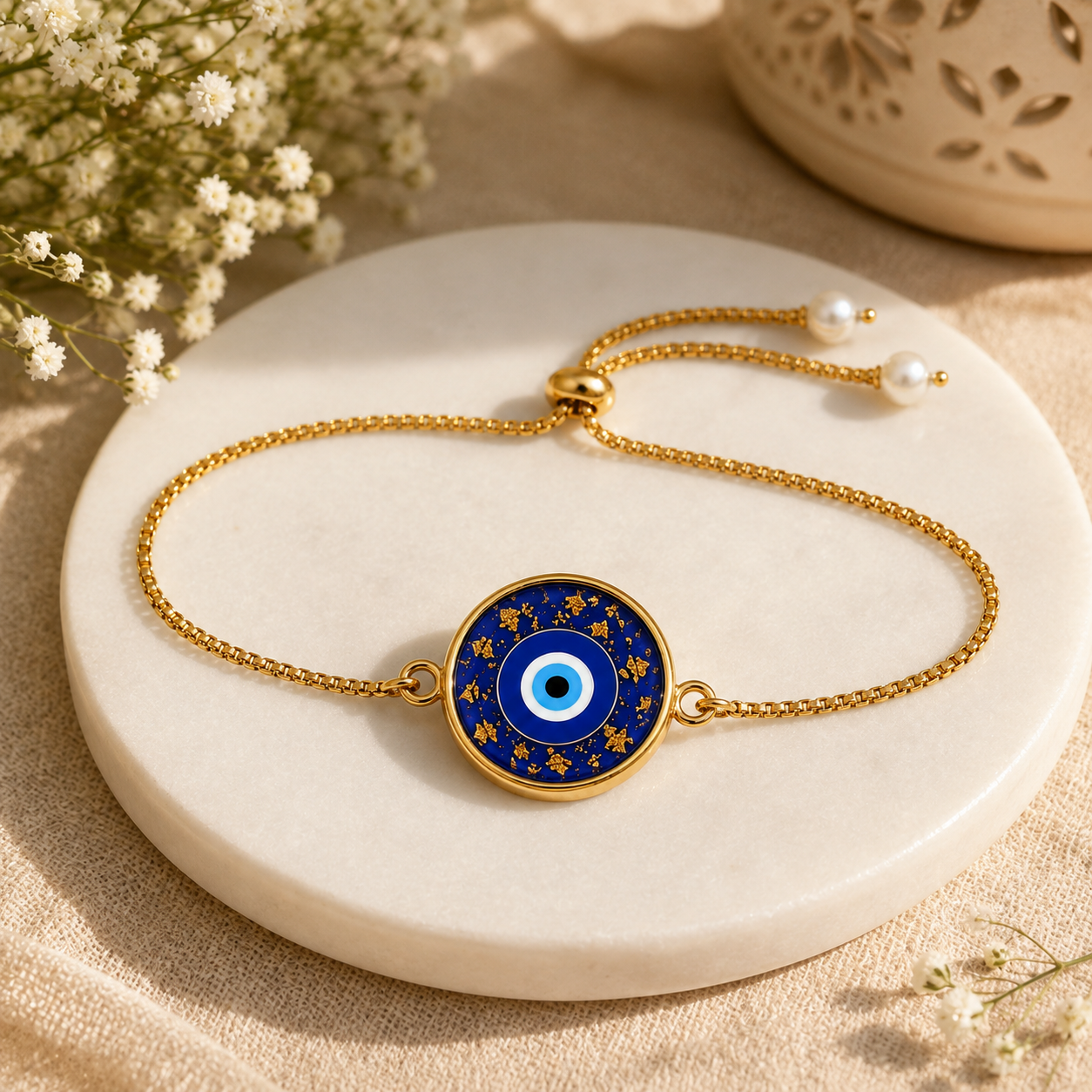 Evil Eye Resin Bracelet Rakhi
