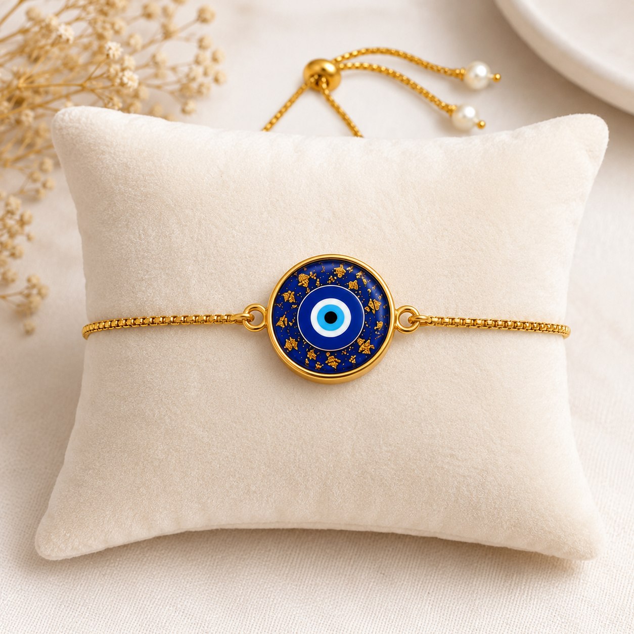 Evil Eye Resin Bracelet Rakhi