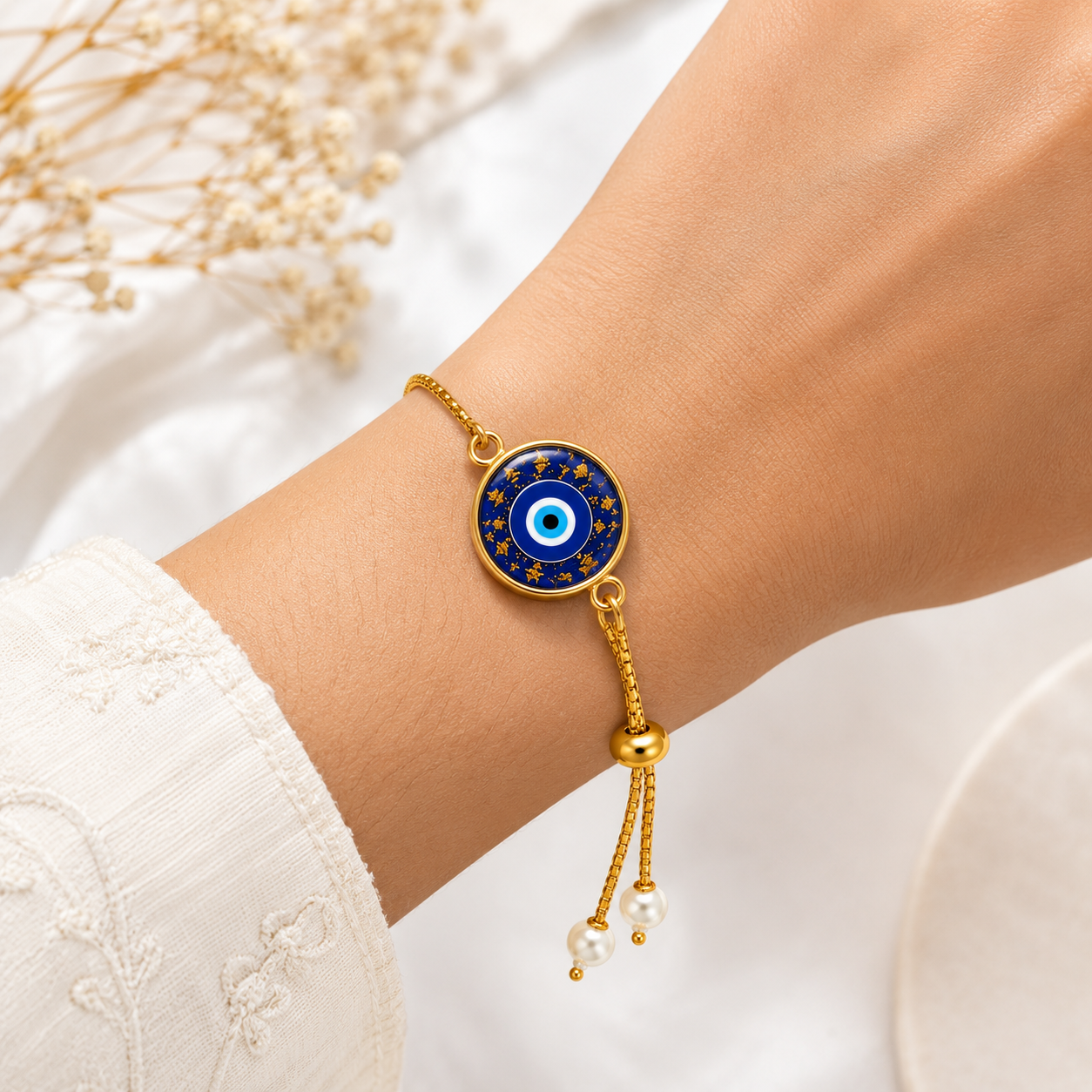 Evil Eye Resin Bracelet Rakhi