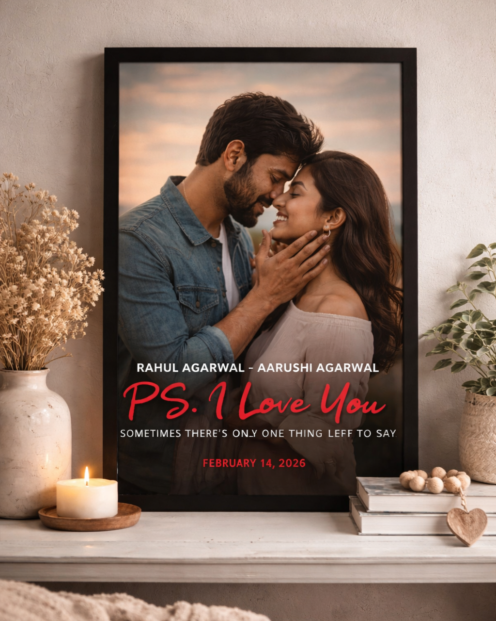 P.S. I love You Couple Frame